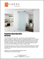 Frameless Glass Barn Door Tear Sheet