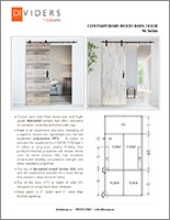 Contemporary Wood Barn Door Tear Sheet